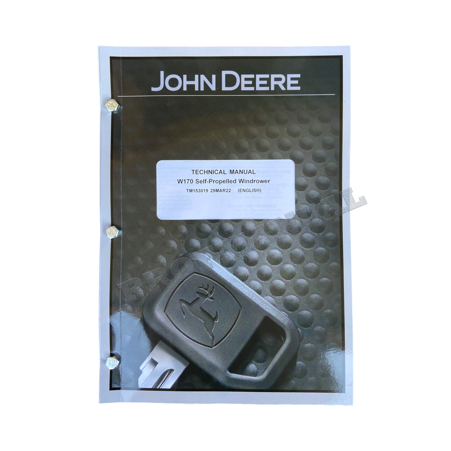 JOHN DEERE W170 WINDROWER SERVICEHANDBUCH