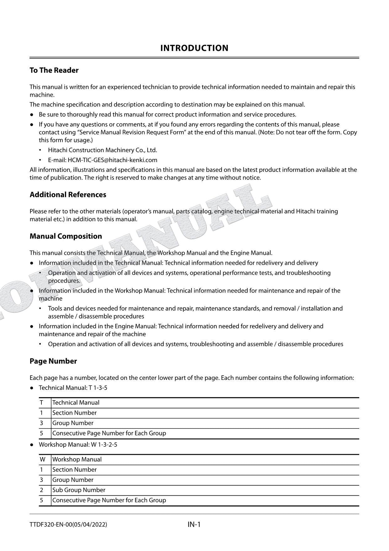 HITACHI ZX200-7 ZX210LC-7 Excavator Service Manual Troubleshooting