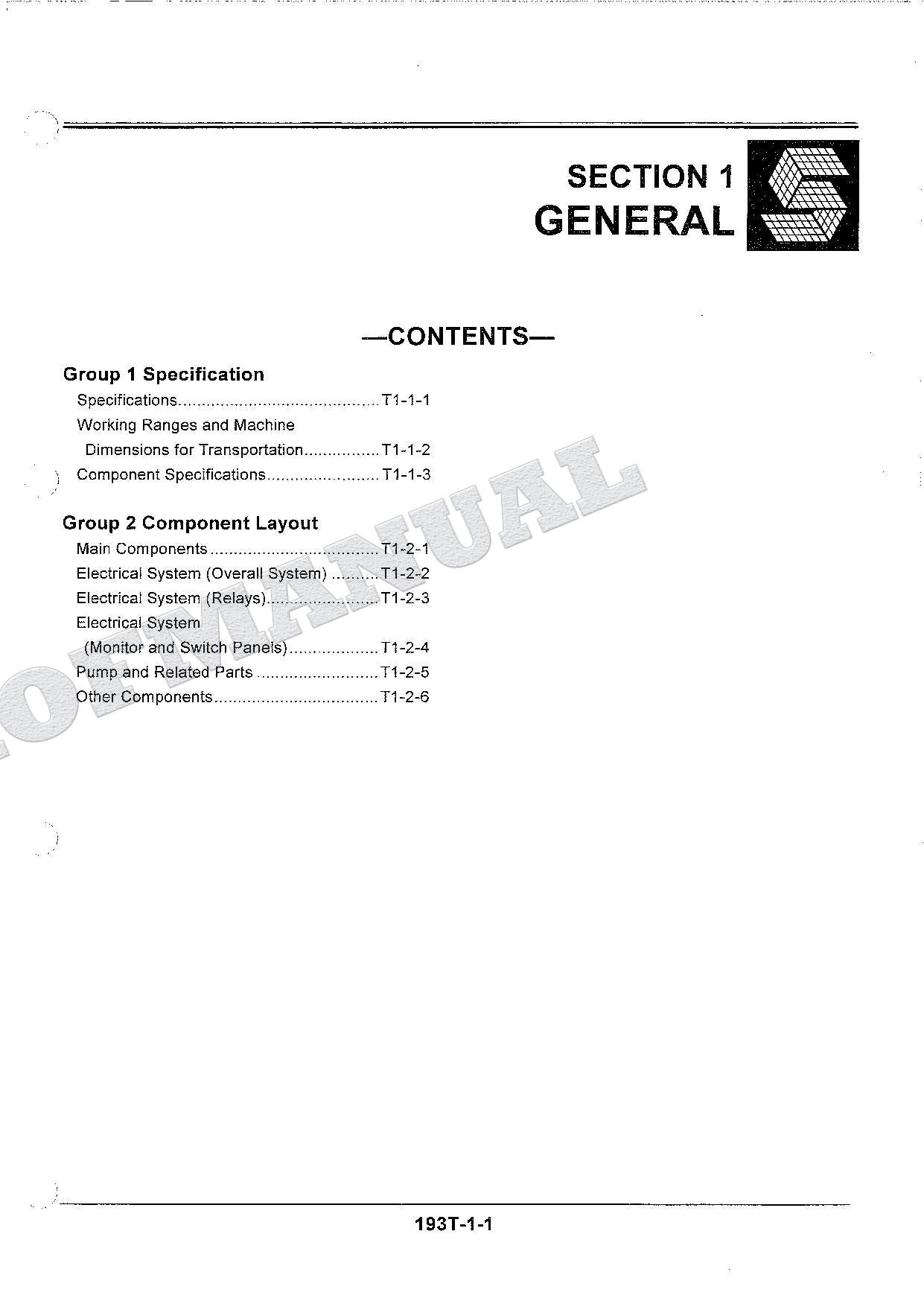 HITACHI EX225USR EXCAVATOR Service manual Operational Principle