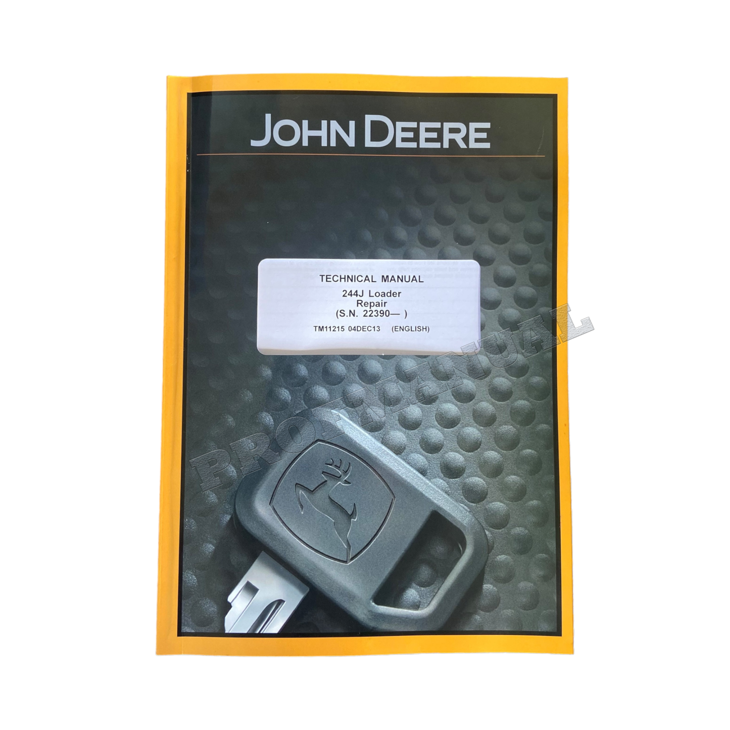 MANUEL D'ENTRETIEN ET DE RÉPARATION DU CHARGEUR JOHN DEERE 244J + !BONUS! 