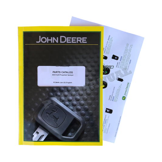 CATALOGUE DE PIÈCES DÉTACHÉES DU PULVÉRISATEUR AUTOMOTEUR JOHN DEERE 4630 + !BONUS!