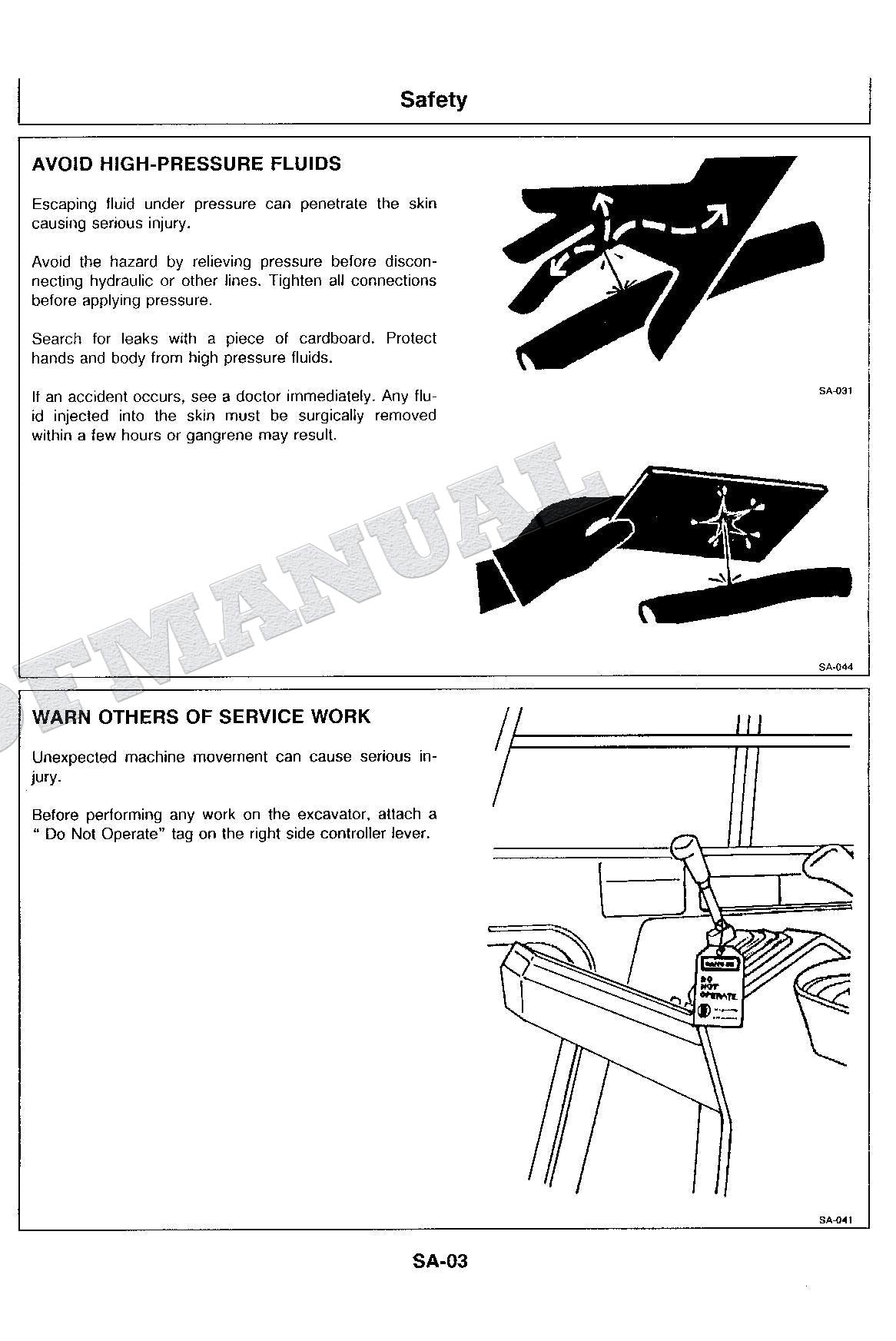 HITACHI EX220-2 Hudraulic Excavator Service Manual