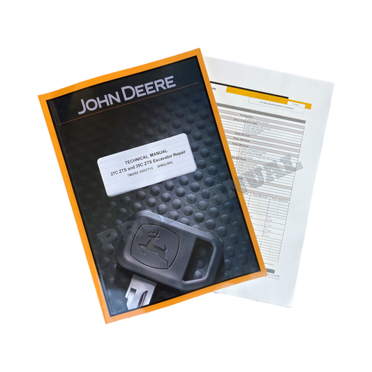 JOHN DEERE 27C ZTS 35C ZTS EXCAVATOR REPAIR SERVICE MANUAL + !BONUS!