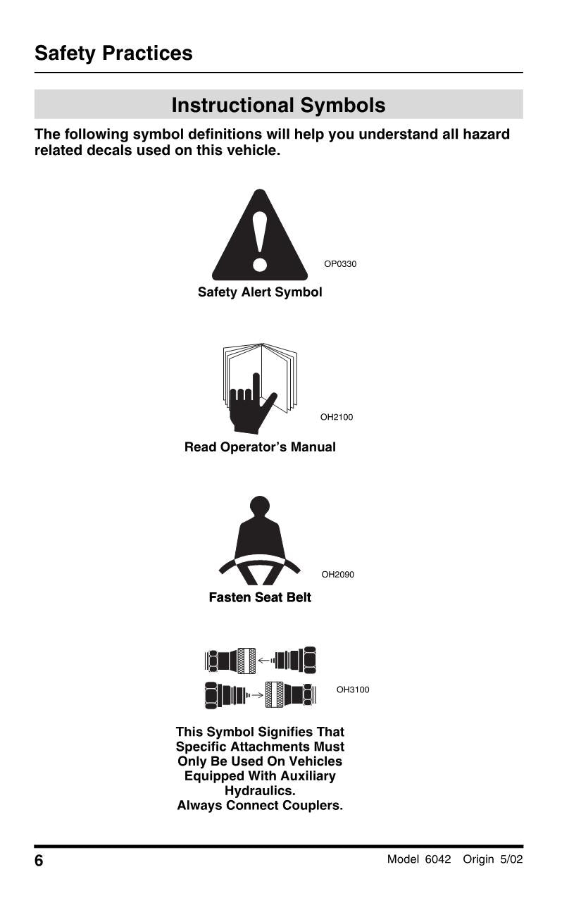 SKYTRAK 6042 Telehandler Maintenance Operation Operators Manual 8990465