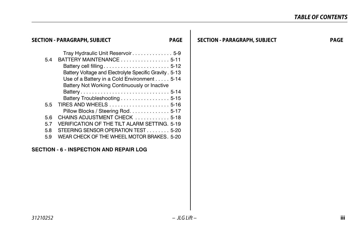 TOUCAN Duo Vertical Lift Maintenance Operation Operators Manual