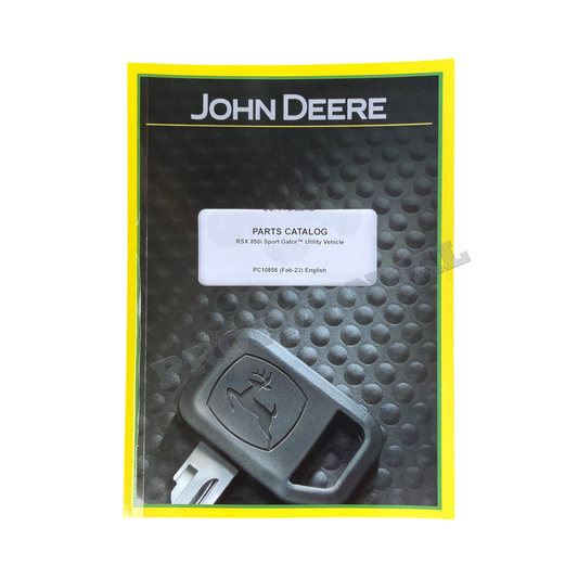 JOHN DEERE RSX 850I SPORT GATOR UTILITY VEHICLE PARTS CATALOG MANUAL