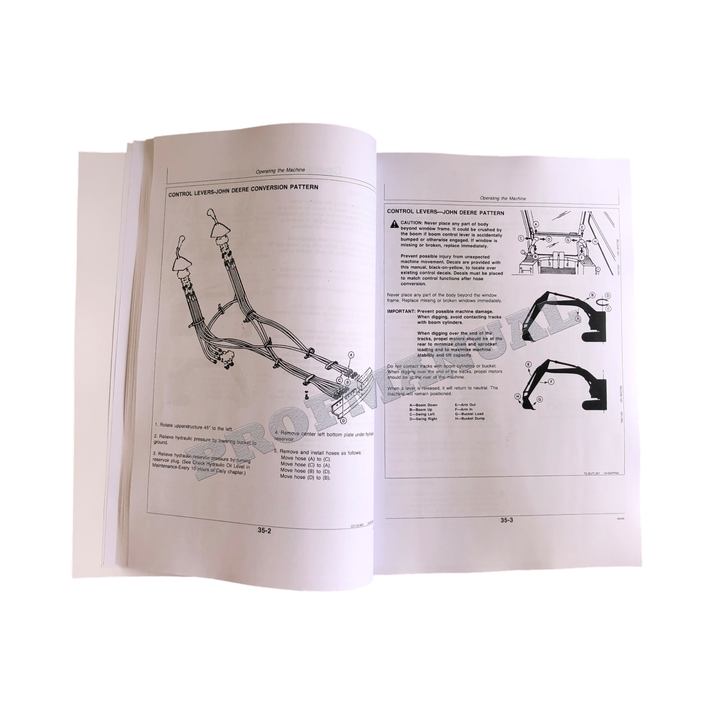 JOHN DEERE 892DLC BAGGER-BETRIEBSHANDBUCH