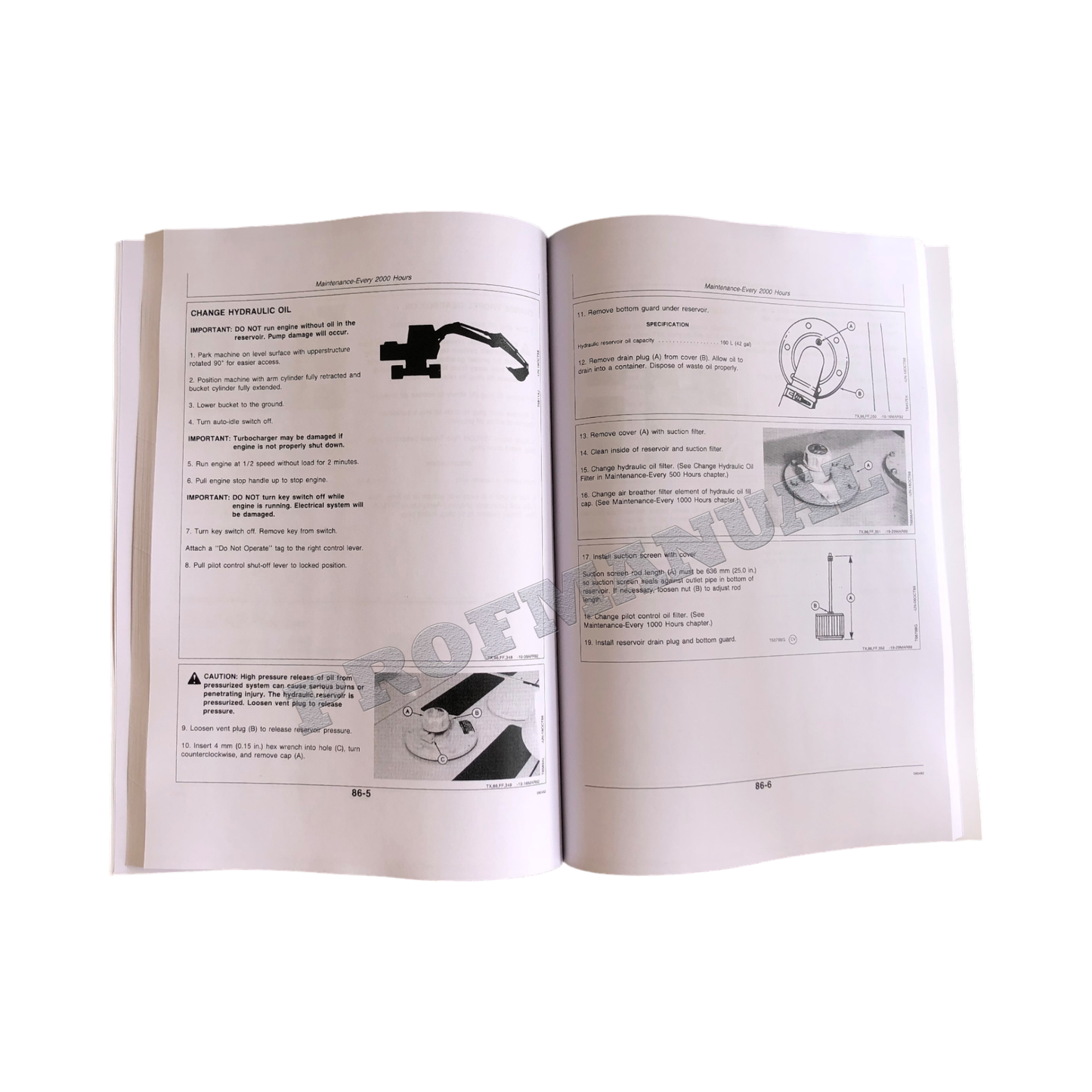 JOHN DEERE 892DLC BAGGER-BETRIEBSHANDBUCH