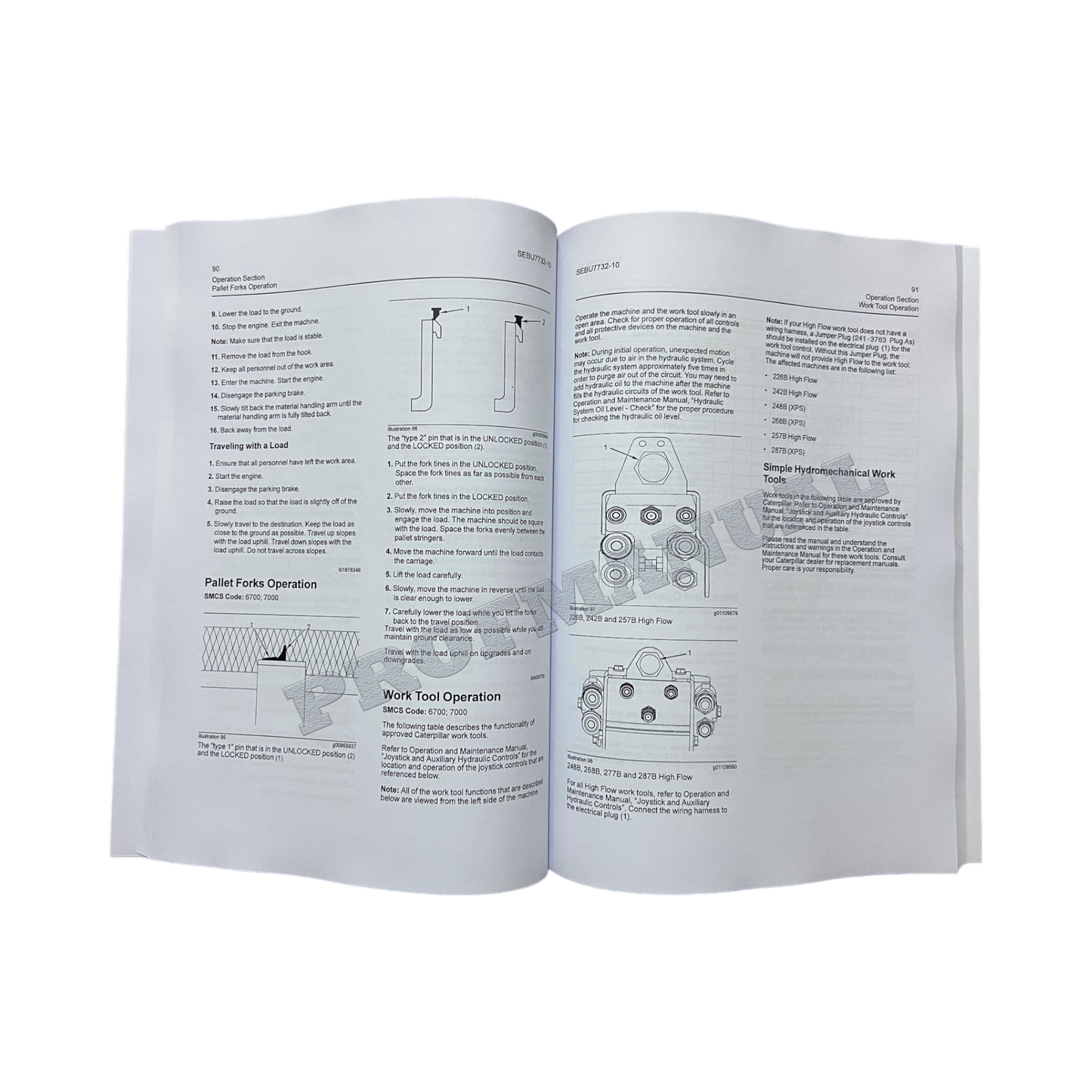 CATERPILLAR CAT 247B 257B 267B 277B 287B MULTI TERRAIN LOADER OPERATORS MANUAL