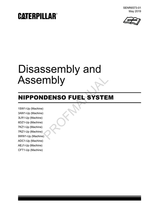 Caterpillar Cat NIPPONDENSO FUEL SYSTEM Disassembly Assembly Manual