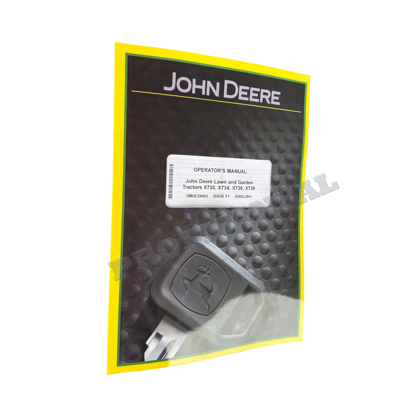 MANUEL D'UTILISATION DU TRACTEUR JOHN DEERE X734 X738 X739 X730 + !BONUS!