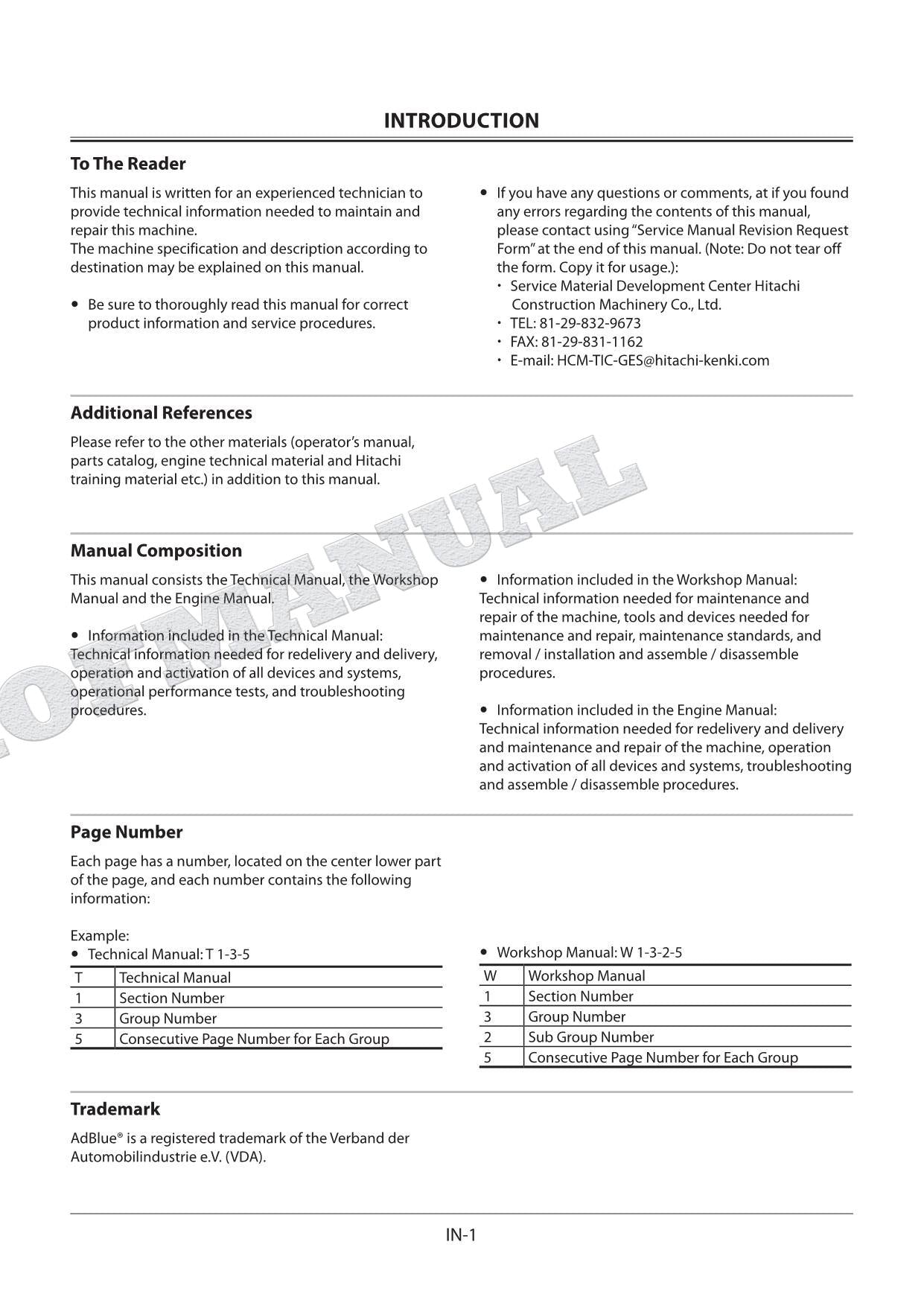 HITACHI ZX210LC-6 Excavator Service Manual Operational Principle