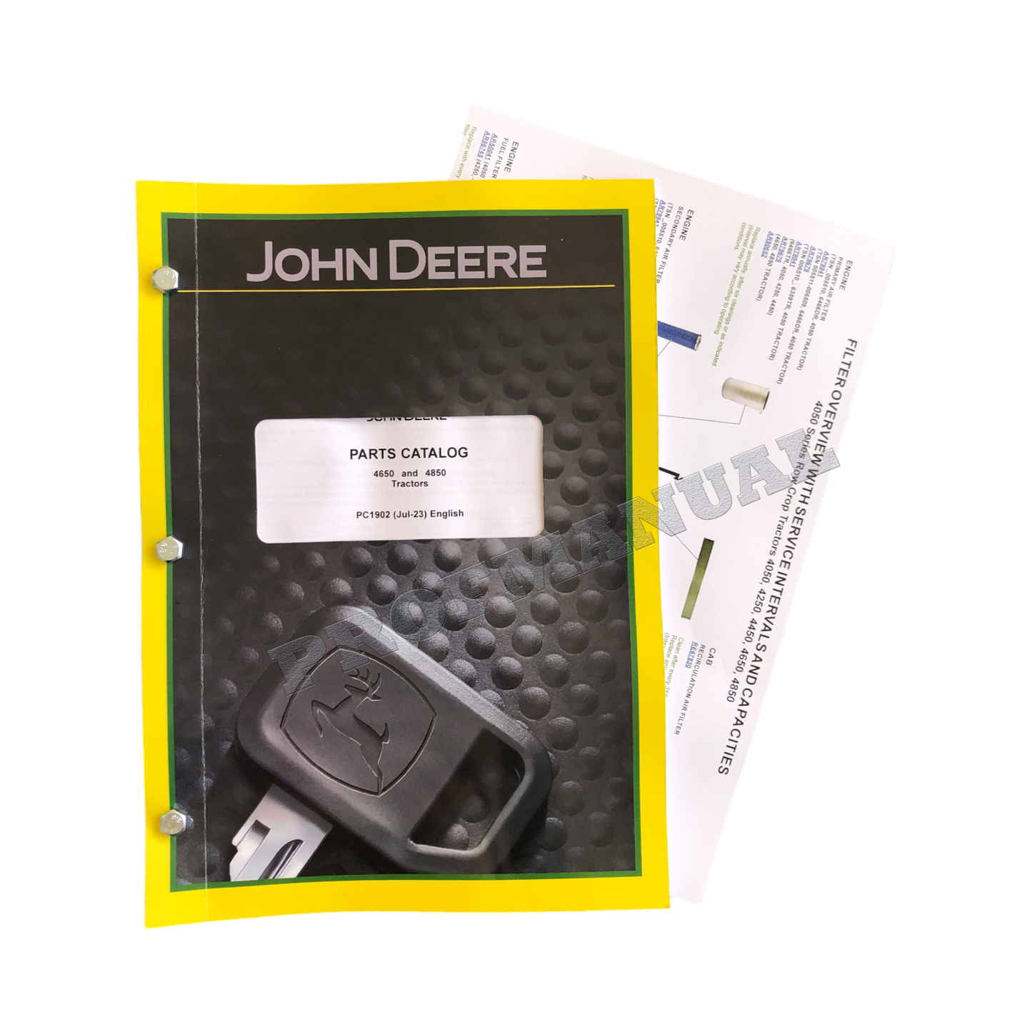 JOHN DEERE 4650  4850 TRACTOR PARTS CATALOG MANUAL