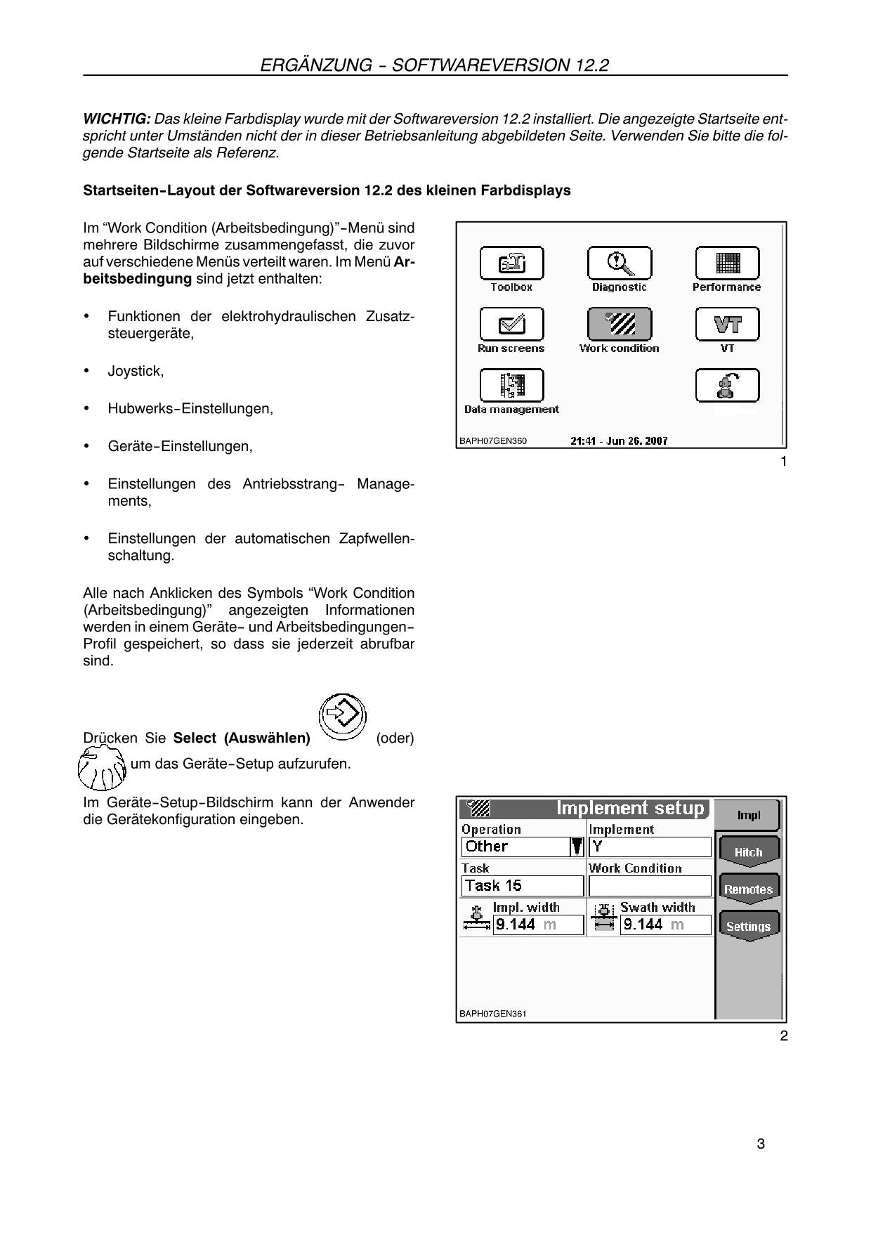 Manuel d'utilisation de l'écran IntelliView II de New Holland