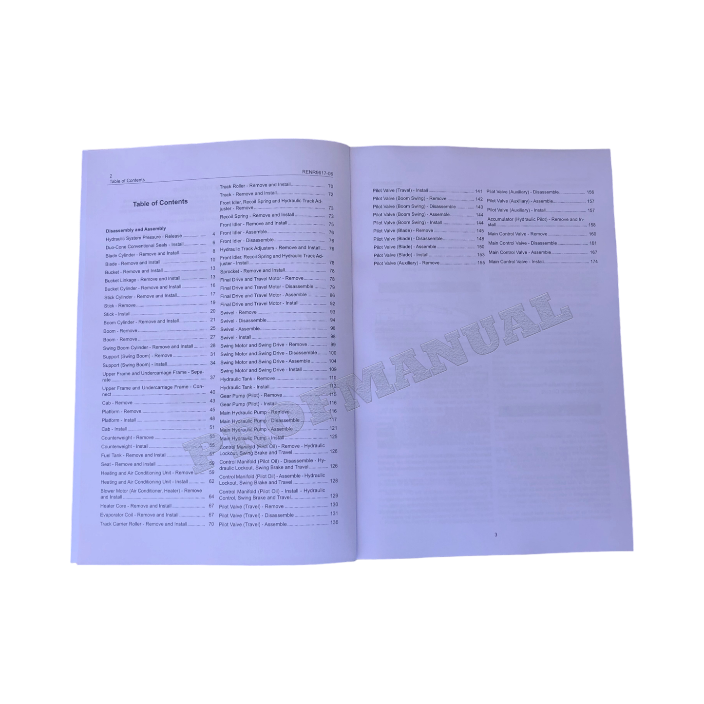 Caterpillar 303.5C 303C Excavator Service Manual Disassem Assem