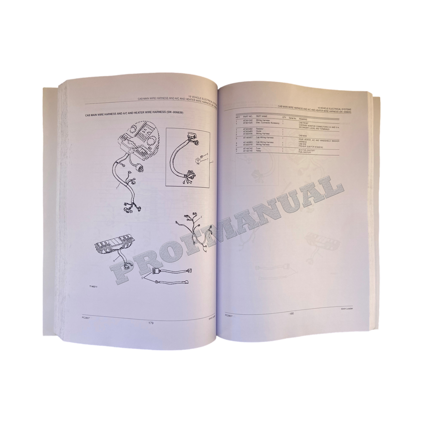 JOHN DEERE 304H LADER ERSATZTEILKATALOGHANDBUCH