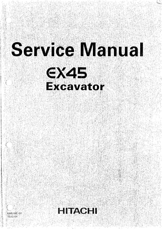 Hitachi EX45 Excavator Service Manual with Schemes