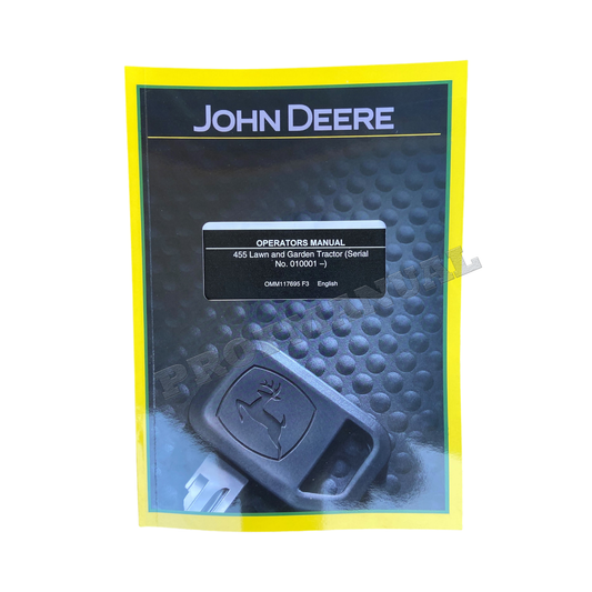 JOHN DEERE 455 TRACTOR OPERATORS MANUAL ser 10000 - 40000