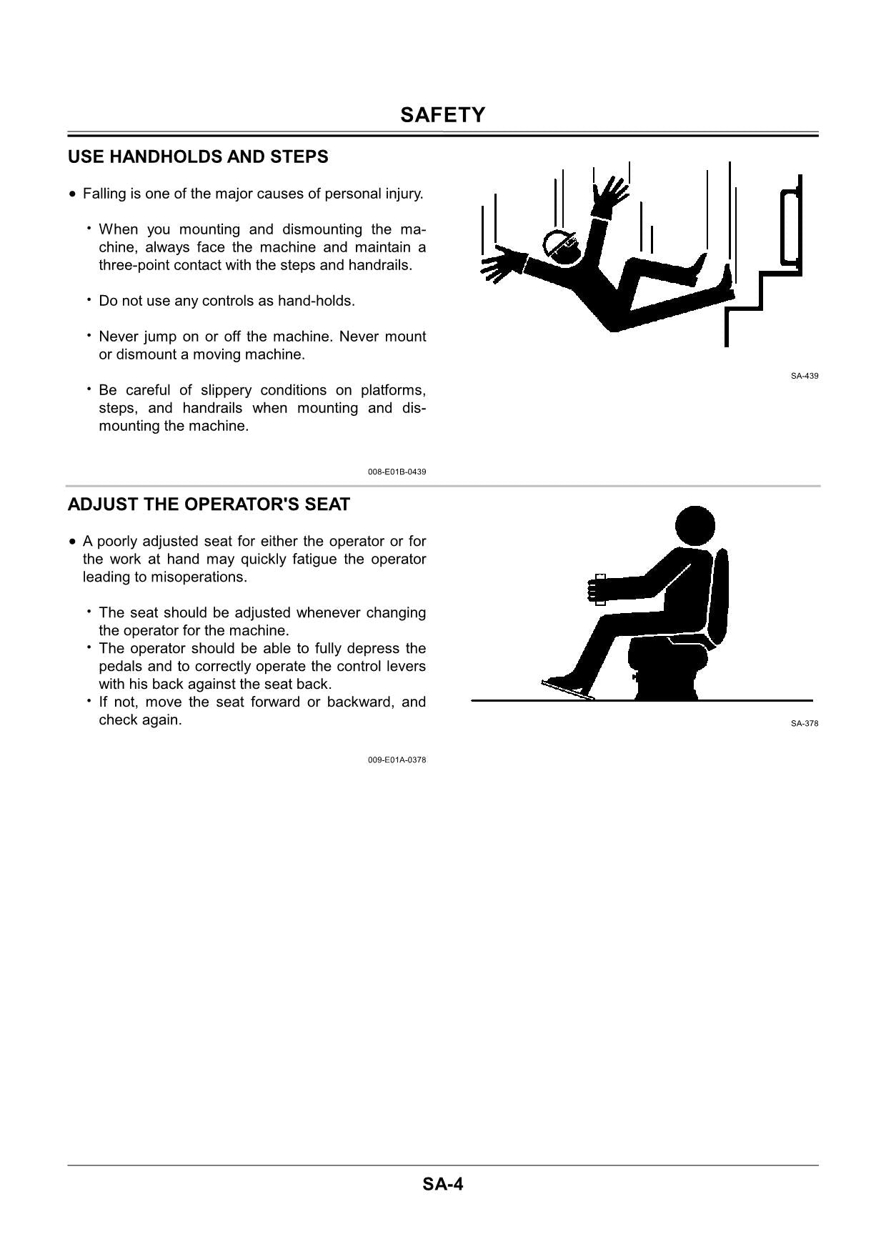 Hitachi EX60 to EX5500 EX60-2 to EX3500-2 UNDERCARRIAGE Excavator Service manual