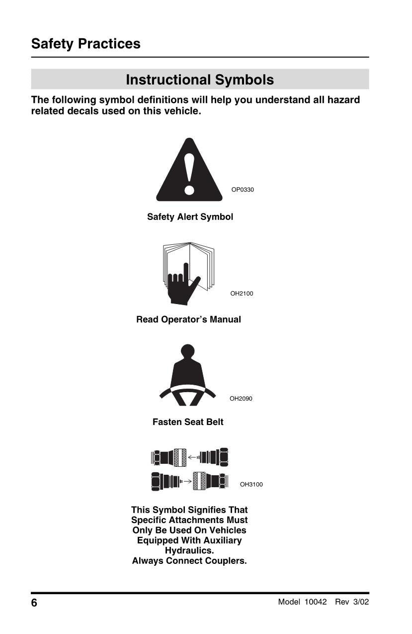 SKYTRAK 10042 Telehandler Maintenance Operation Operators Manual 8990393