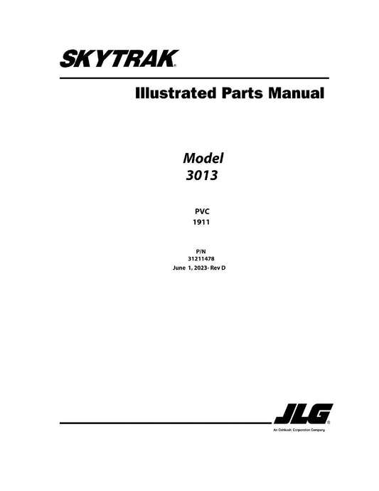 SKYTRAK 3013 Telehandler Parts Catalog Manual