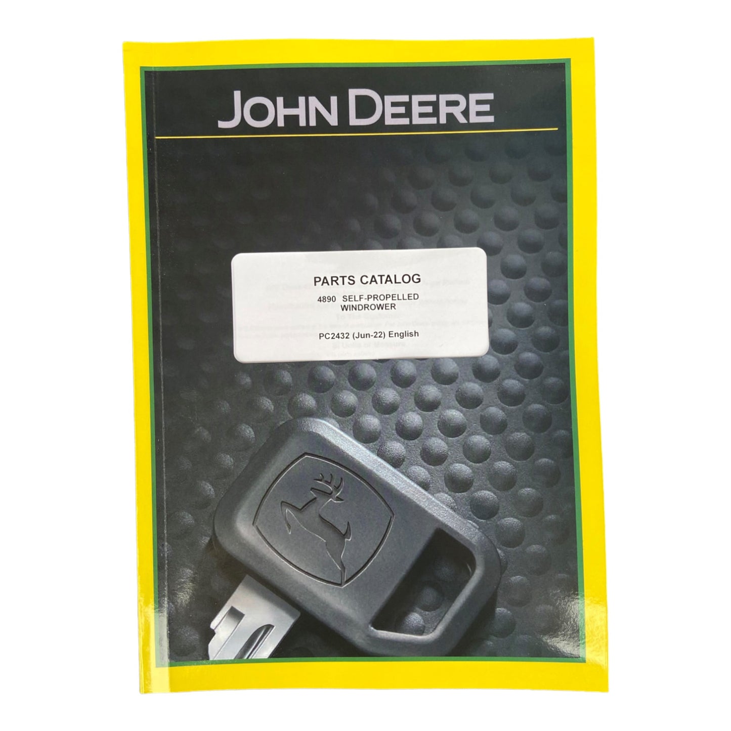 JOHN DEERE 4890 WINDROWER PARTS CATALOG MANUAL