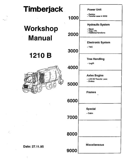 JOHN DEERE 1210B FORWARDER SERVICE REPAIR MANUAL s-n 12100465-