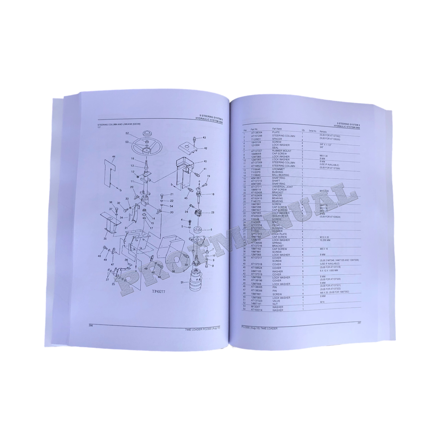 JOHN DEERE 744E LADER ERSATZTEILKATALOGHANDBUCH