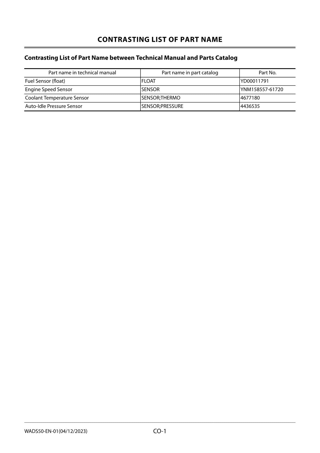 Hitachi ZX38U-6 Excavator Workshop Service Repair manual WADS50-EN-01