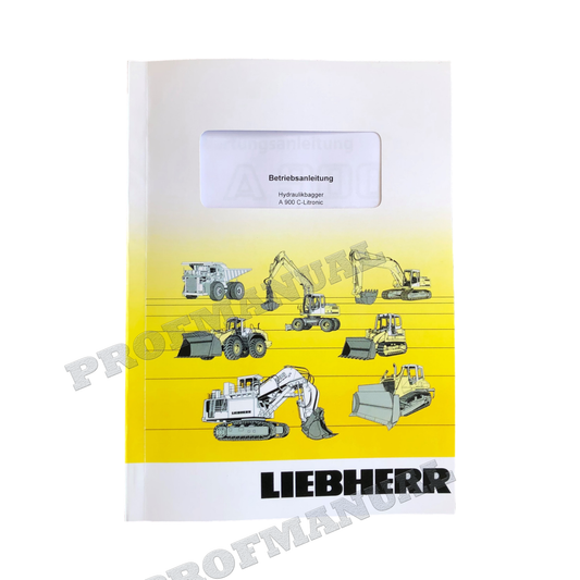 Liebherr A900 Litronic Hydraulikbagger Manuel d'instructions série 595/4001