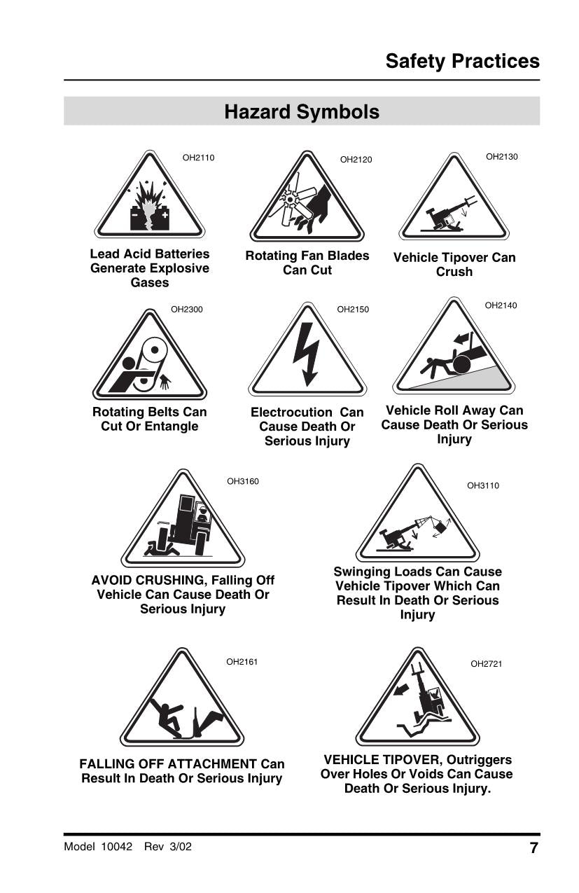 SKYTRAK 10042 Telehandler Maintenance Operation Operators Manual 8990393