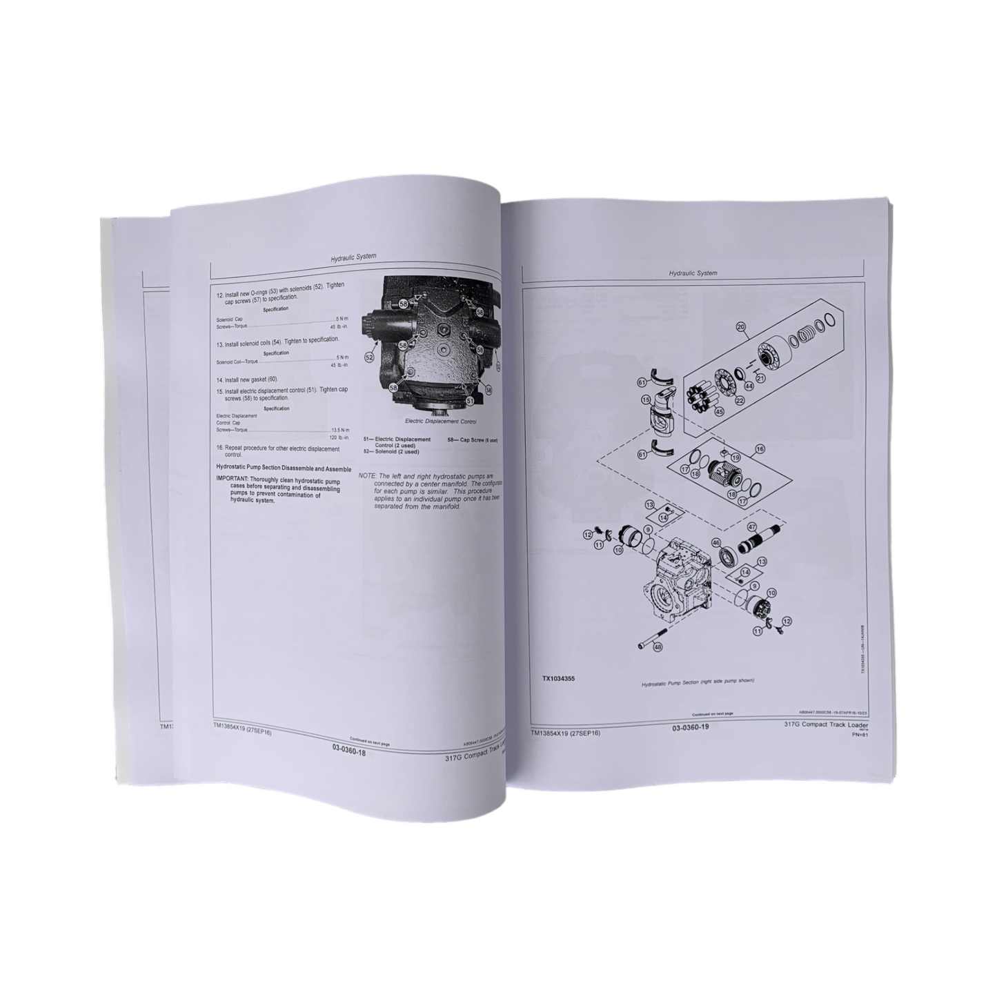 JOHN DEERE 317G SKID STEER REPAIR SERVICE MANUAL + !BONUS!