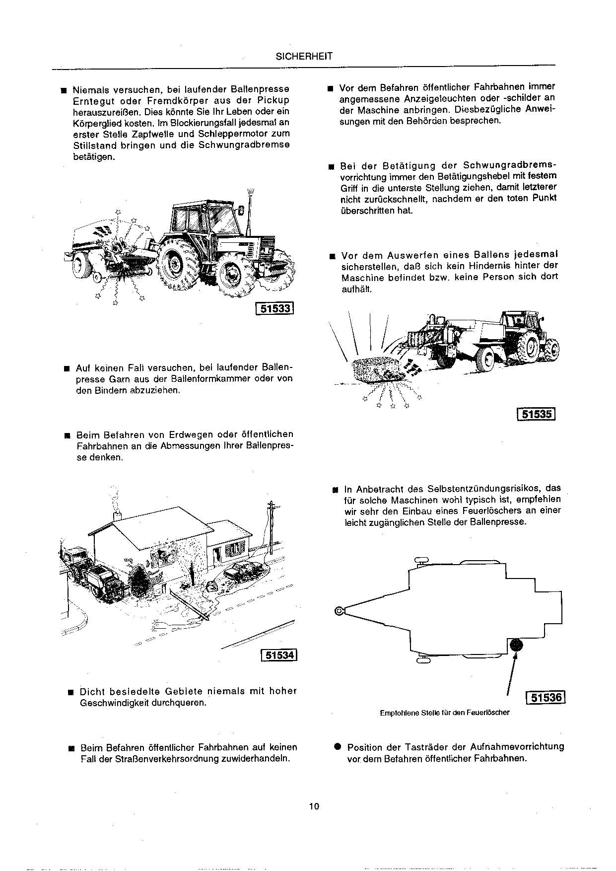 New Holland Hesston 4820 Grosballenpresse Manuel d'instructions