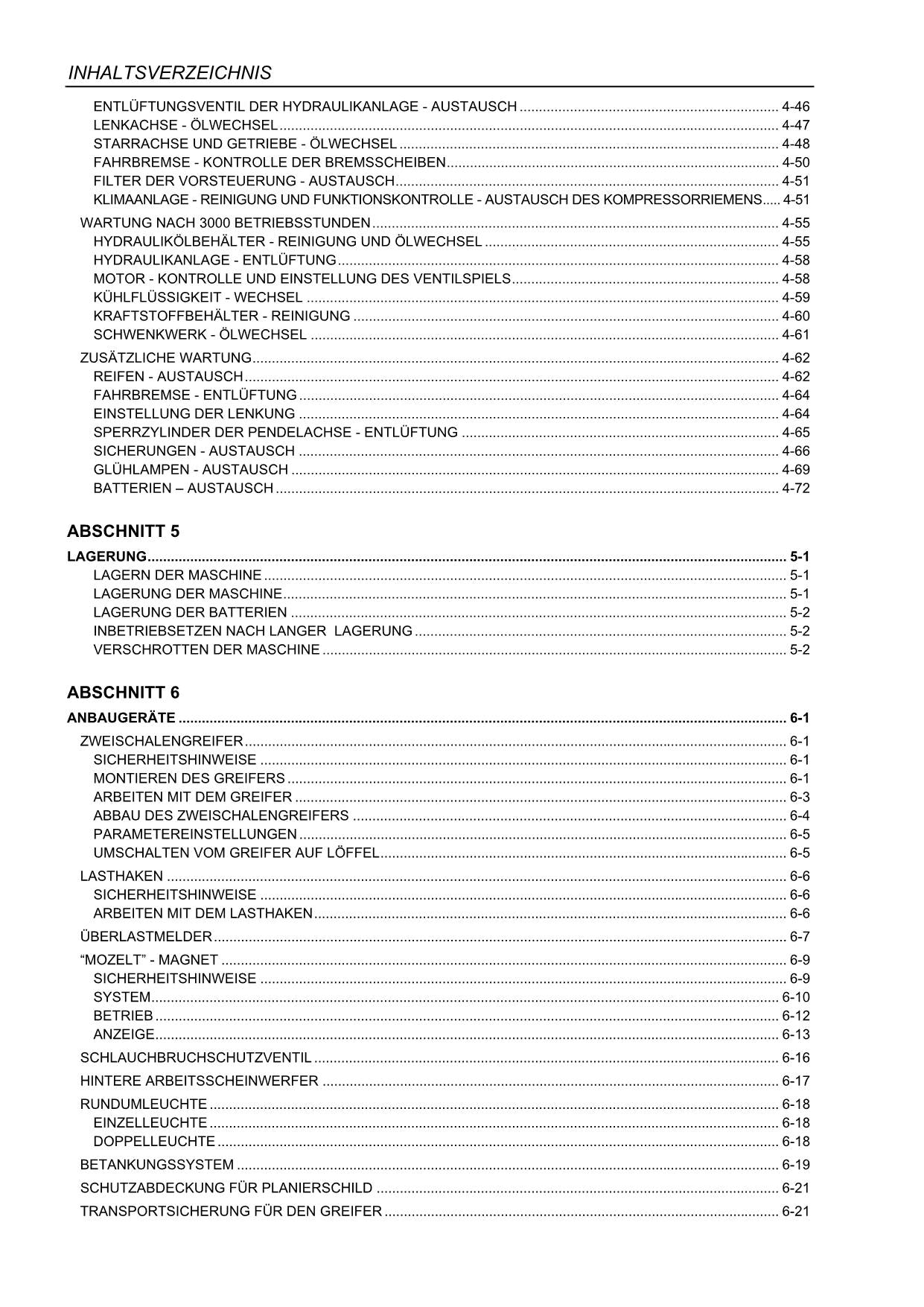 New Holland WE210 WE230 Bagger Manuel d'instructions