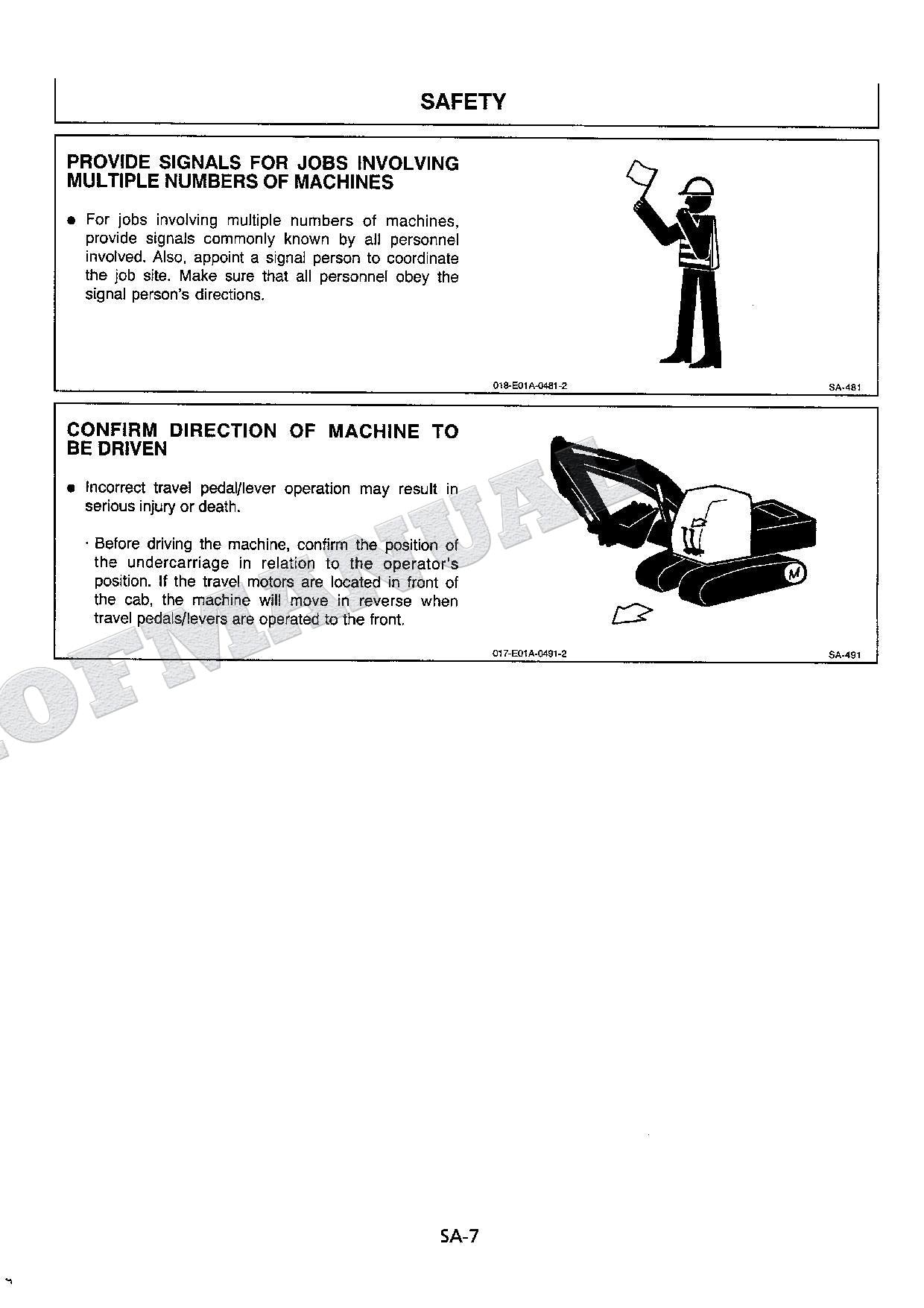 HITACHI EX200-5 Excavator Service manual Troubleshooting with Big Schematics