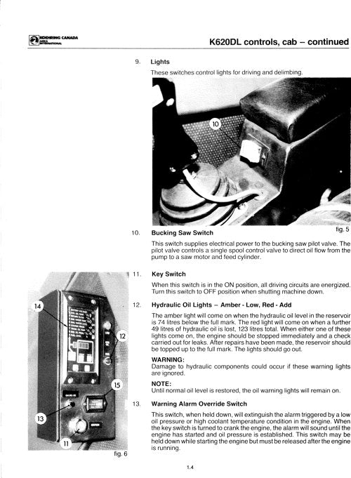 JOHN DEERE K620 DELIMBER SERVICE REPAIR MANUAL