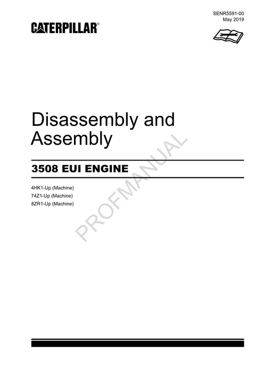 Caterpillar CAT 3508 EUI ENGINE Manual Disassembly Assembly