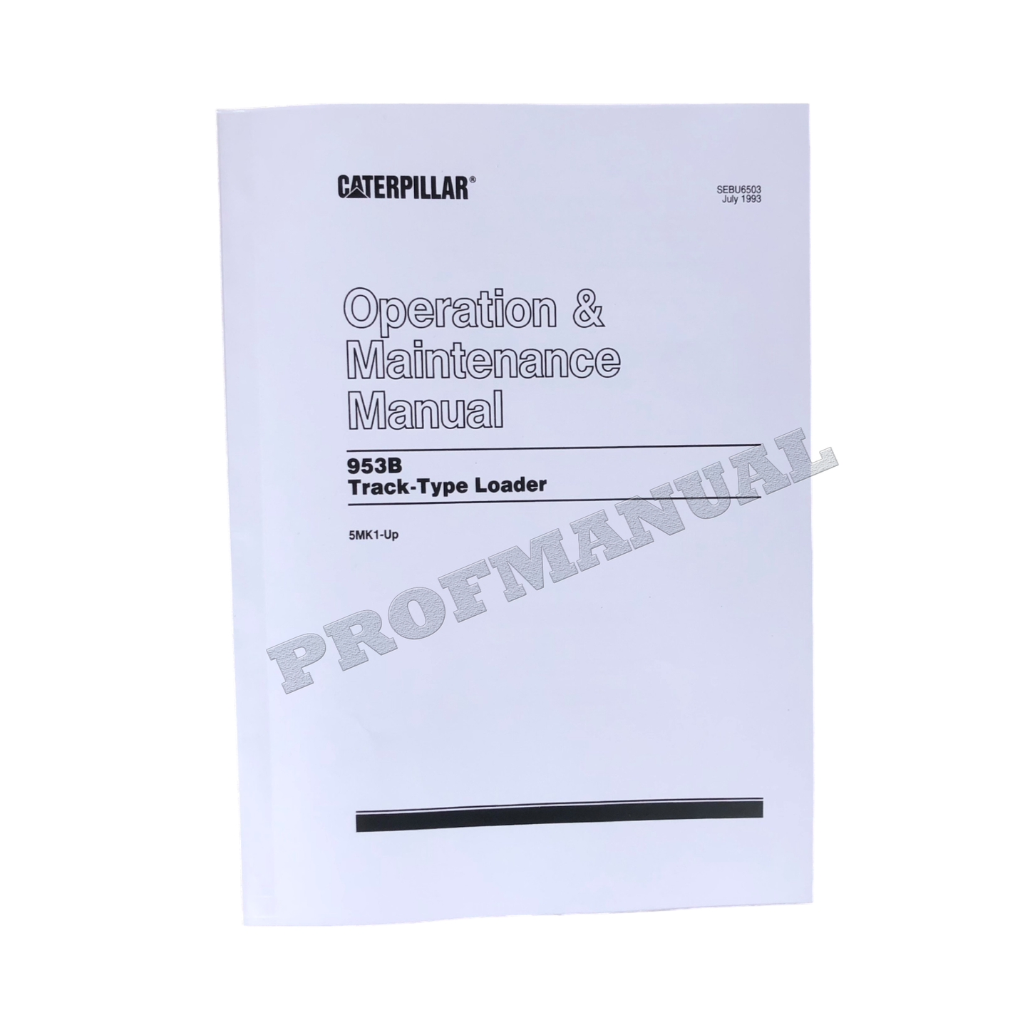 Caterpillar 953B Track Type Loader Operators Maintenance Manual