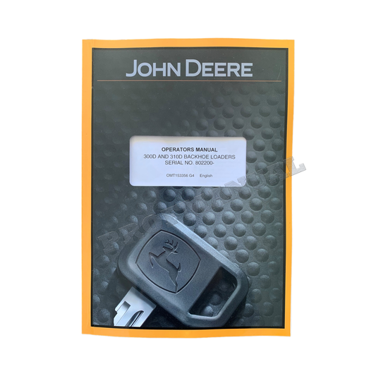 JOHN DEERE 300D 310D BAGGERBAGGER-BETRIEBSHANDBUCH NR. 2 