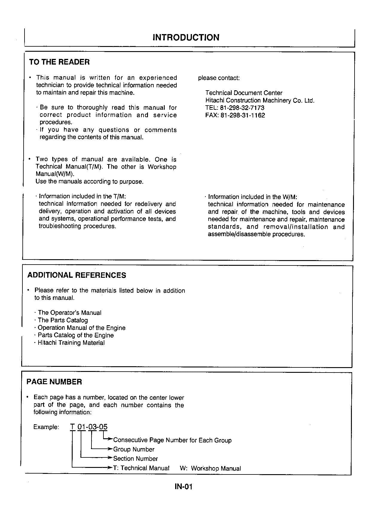 Hitachi EX20UR-2 EX30UR-2 EX40UR-2 Excavator full Service manual without schemes