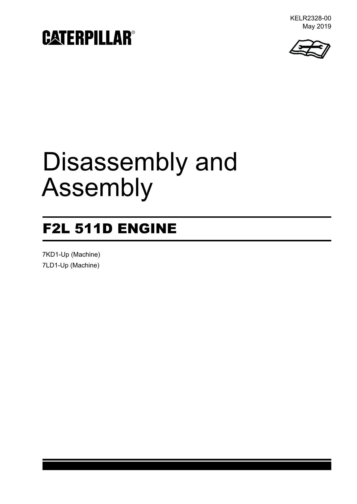 Caterpillar Cat F2L 511D ENGINE Disassembly Assembly Service Manual