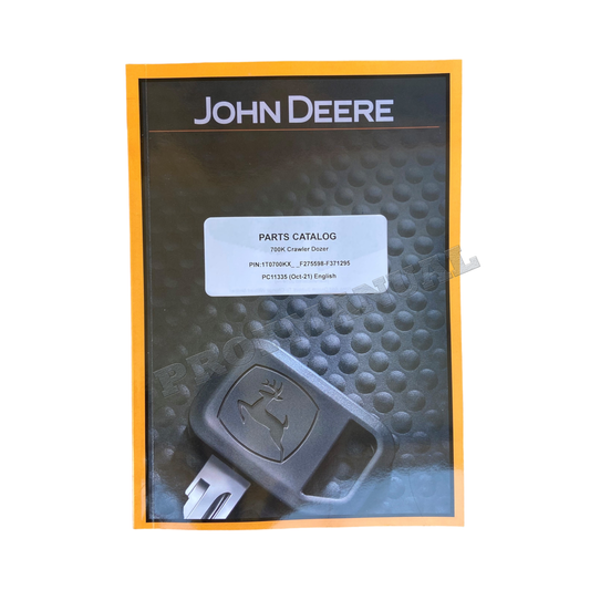 JOHN DEERE 700K CRAWLER DOZER PARTS CATALOG MANUAL F275598-F371295