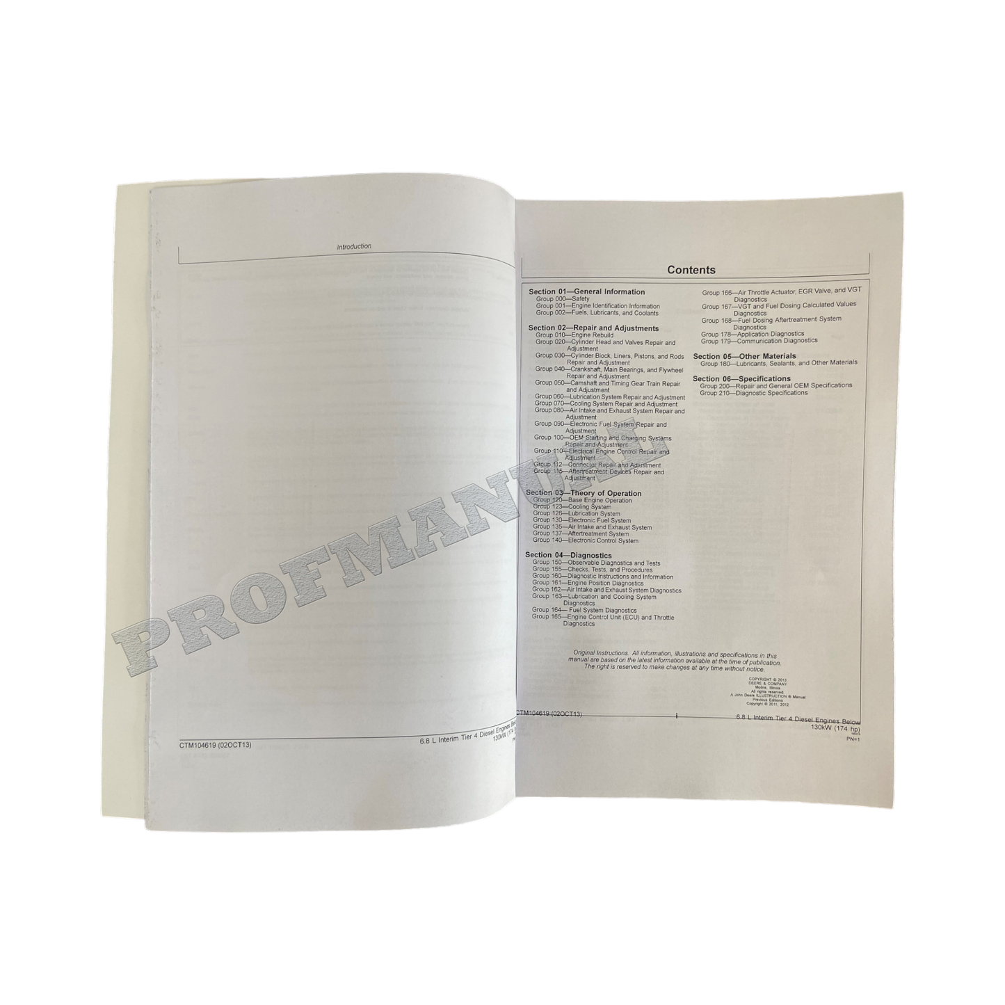 John Deere 6068 6.8L Engine Level 23 ECU Service manual