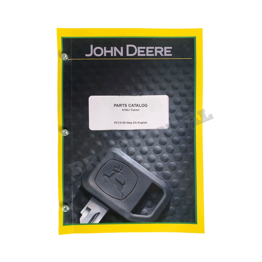 JOHN DEERE 6150J TRACTOR PARTS CATALOG MANUAL PC13139