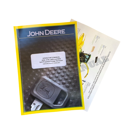 JOHN DEERE 6650 6750 6850 6950 HARVESTER OPERATORS MANUAL + !BONUS! OMZ92566