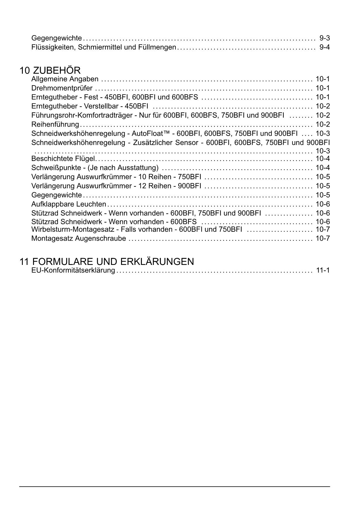 New Holland 450BFI 600BFI 600BFS Schneidwerk Manuel d'instructions 91817141