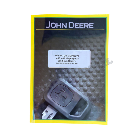 JOHN DEERE 466 466S 566 BALER OPERATORS MANUAL