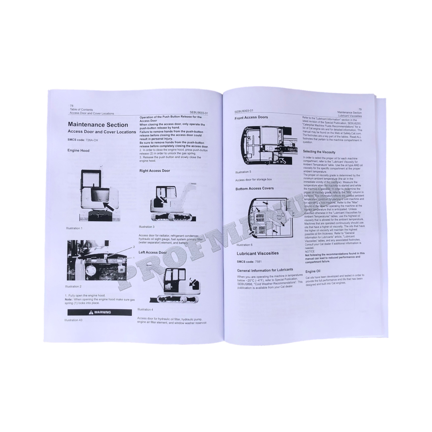 Caterpillar 305.5E Mini Hydraulic Excavator Operators Manual MX51-1499