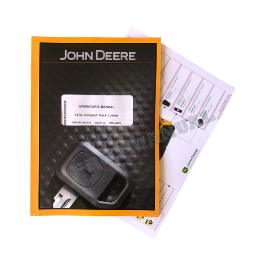 JOHN DEERE 317G SKID STEER OPERATORS MANUAL ser J435000- + !BONUS!