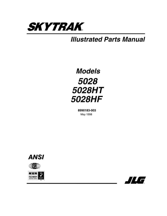 SKYTRAK 5028 5028HF 5028HT Telehandler Parts Catalog Manual